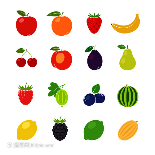 繽紛水果世界 生動可愛的矢量插畫藝術(shù)